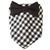 Classic Plaid Pattern Cotton Cute Bow Tie Decoration Multiple Sizes Pet Dog Bandana for All Seasons