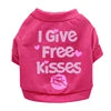 GorisPet Cute Summer Breathable Cotton Dog T-Shirts Lovely Pink Funny Words Print Spring Autumn Available XS XL Sizes
