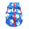 Warm Polyester Padded Leisure Mediterranean Design Dog Harness Vest Pet Winter Coat with Geometric Pattern