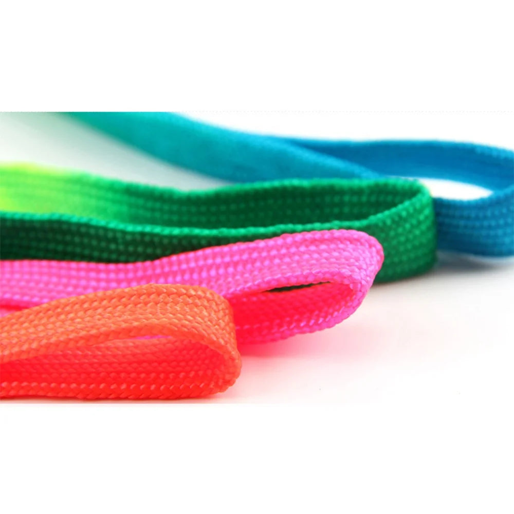 Simple Fashionable Rainbow Printed Cat Harness Leash Set Escape Proof Nylon Buckles Fur Ribbon for Walking Small Pet Rabbits