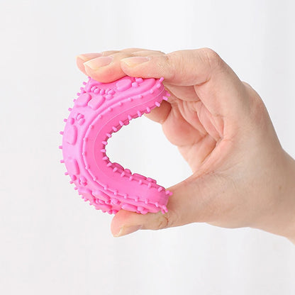 Hot Sale Eco-Friendly TPR Dog Chew Toys Set-Durable Teeth Cleaning Cartoon Molar Teething Rings Bone Star Shapes Puppies Daily
