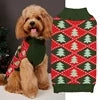Festive Christmas Pet Sweaters Cute Pom Snow Patterned Winter Knitwear for Dogs and Cats XS Size