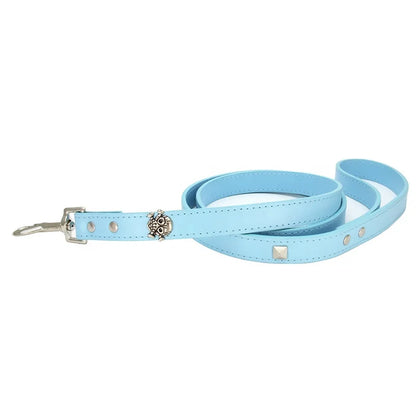 Wholesale GorisPet Luxury Punk Fashion Dog Leash Skeleton Skull Bone Decoration PU Material Solid Pattern Metal Ornaments