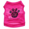 Cute Cartoon Graffiti Paws Printed Eco-Friendly Leisure Summer Vest for Dogs Breathable Polyester Fabric Hand Wash Spring