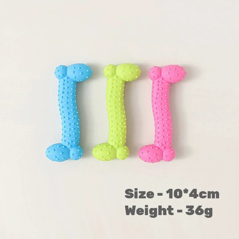 Hot Sale Eco-Friendly TPR Dog Chew Toys Set-Durable Teeth Cleaning Cartoon Molar Teething Rings Bone Star Shapes Puppies Daily