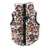 Warm Polyester Padded Leisure Mediterranean Design Dog Harness Vest Pet Winter Coat with Geometric Pattern