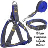 Hot Sale Comfortable & Stylish Denim Pet Harness Leash Collar Set with Buckle Closure-Simple Fashion Design for Dogs All Seasons