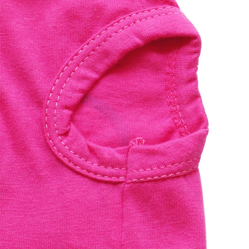 Cute Pink Skull Print Cotton Dog T-Shirt XS Pet Tee Modern Style Apparel Accessory for Summer and Spring Stocked Coats