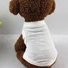 Wholesale 100% Cotton Dog T-Shirts Comfortable Summer Plain Apparel Classic Style Solid Spring Season-XS S M L XL XXL Available