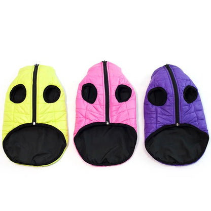 Spring Winter Sports Design Jacket Lightweight Quilted Dog & Cat Coat Zipper Warm Padded Polyester Cotton Small Dogs