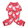 Nordic Popular Cat Dog Pajama Gingerbread Man Print Polyester Winter Summer Coats Jackets High Quality 4 Legs Pants Cute Animal