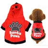Christmas Santa Paws Printed Dog Clothing Custom Size Cotton Sweater Hoodie Modern Classic Western Cute Pet Shirt Summer Spring