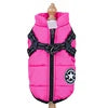 Thick Warm Winter Dog Coat Waterproof Quilted Polyester Jacket Leisure Sports Modern Nordic Design Outdoor Use Soft Fleece Lined
