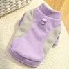 Wholesale 10 Colors Leisure Fashionable Comfortable Polyester Pet Fleece Jacket Sweater Cute Cat Clothes Harness Ring Big Dogs