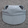 Solid Canvas Pet Sun Hat with Ear Holes-Adjustable Baseball Cap for Dogs & Cats Summer UV Protection Hair Accessories