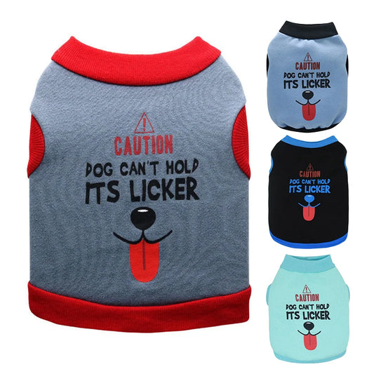 Eco-Friendly Modern Dog Coat with Tongue and Smiling Face Prints Polyester Fleece Material Winter/Fall/Spring Use