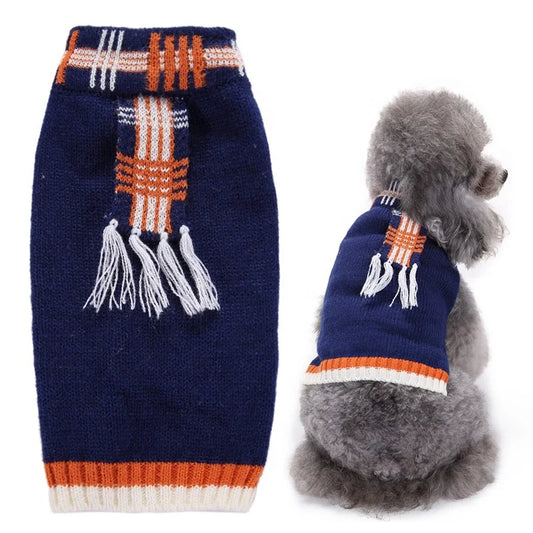 Nordic Classic Solid Design Luxury Turtleneck Sweater for Cats and Dogs Christmas Fashionable Winter Jumper in XS to XL Sizes