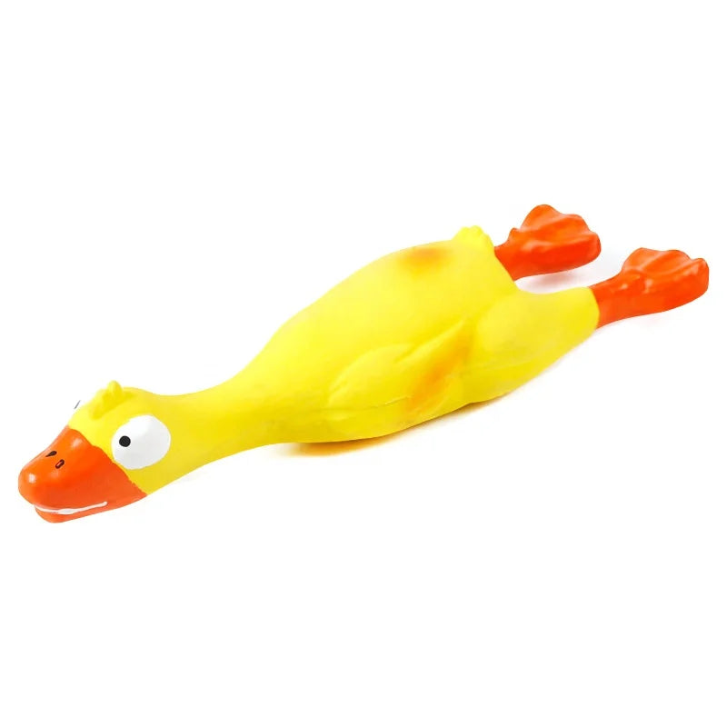 Super Cute Screaming Chicken and Yellow Duck Squeaky Chew Toys for Pets Durable and Safe Latex Factory Price