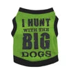 Funny 'I HUNT BIG DOGS' Summer T-Shirt for XL Pets Breathable Cotton Polyester Printed Accessory Pet Clothing Cheap Price