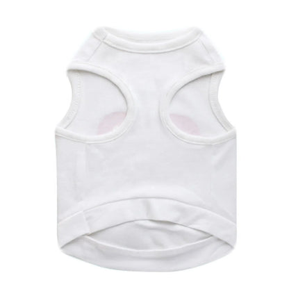 Wholesale Cute Love Heart Printed Eco-Friendly Dog T-Shirt Cheap Price Summer Apparel for Pets Cotton Size XS Spring/Summer