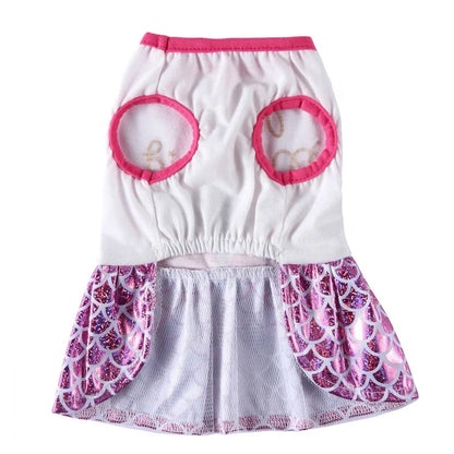 Cute Cartoon Princess Cut Cosplay Comfortable Cats & Dogs Wedding Dress All Seasons Polyester Print Hand Wash