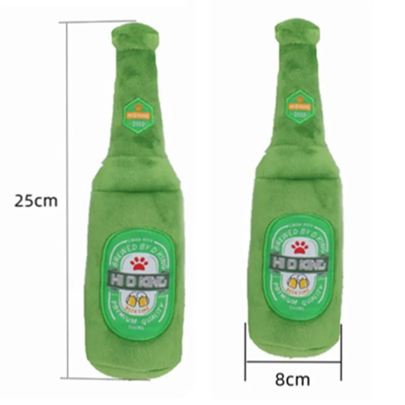 Wholesale Custom 3D Stuffed Animal Plush Barking Dog Toy Cute Pet Interactive & Movement Toys Bottle Mugs