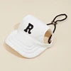Adjustable Comfortable Eco-Friendly Breathable Solid Canvas Cats Pet Hat Summer Fashion Sport Style Baseball Ear Cap Flat