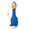 Squeaky Latex Cartoon Chicken Dog Chew Toy-Durable Interactive Sound for Small/Medium/Large Dogs Multi Colors