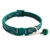 Camouflage Print Tactical Dog Cat Collar-Colorful Nylon Safety Buckle Bell Adjustable Training Ribbons 12 Colors Available All
